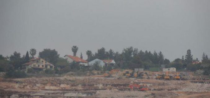 الاحتلال الإسرائيلي يواصل توسعة مستوطنة سلعيت في أراض كفر صور