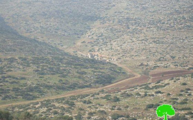 The Israeli army continues to stop people from opening an agricultural road in Tubas