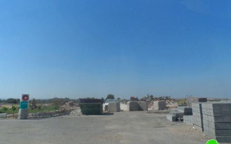 تحويل مركز للشرطة الأردنية قديم إلى استراحة ومحطة وقود إسرائيلية في قرية رنتيس, محافظة رام الله
