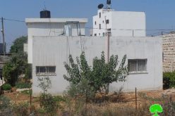 إخطار أربع عائلات بوقف البناء لمنازلهم في بلدة عقربا  /محافظة نابلس