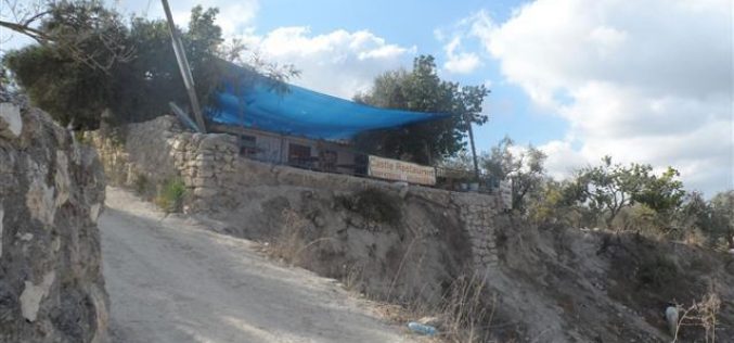 إخطار مطعم سياحي في بلدة سبسطية بوقف البناء / محافظة نابلس