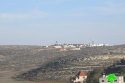 الاحتلال الاسرائيلي يخطر بوضع اليد على أراضٍ في قرية قصرة /محافظة نابلس
