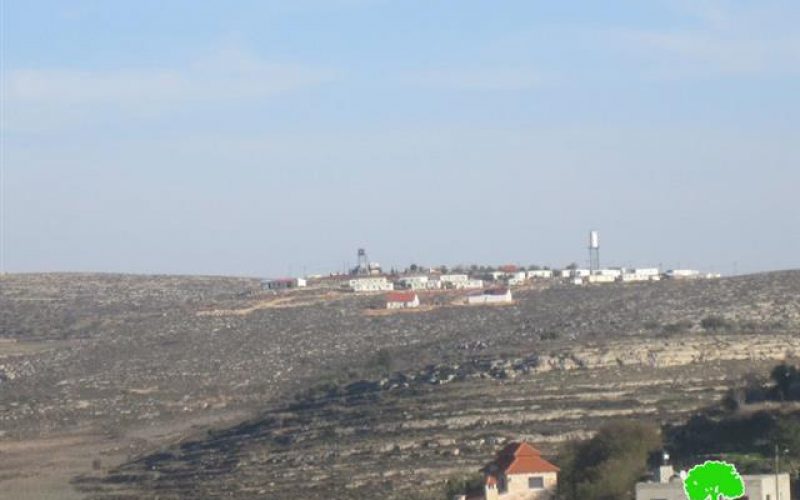 The Israeli occupation notifies land in Qusra with takeover