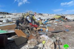 Demolitions on tents and barns in Ein Ayyoub