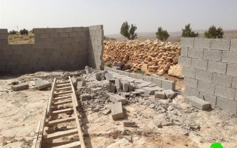 مستعمرون متطرفون يهدمون مسكناً في  قرية كيسان / محافظة بيت لحم