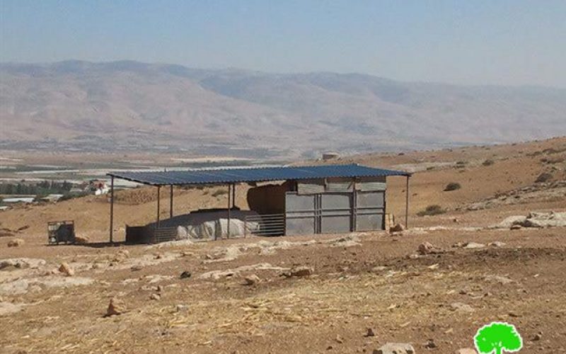 Stop-work orders on structures in Khirbet Ainon-Tubas governorate