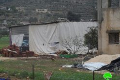إخطار 6 عائلات بوقف البناء لمنازلهم ومنشآتهم التجارية في قرية اللبن الشرقية