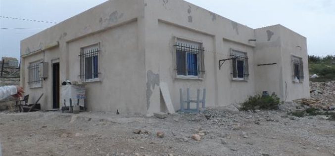 Stop-work  order on a residence in Battir  village