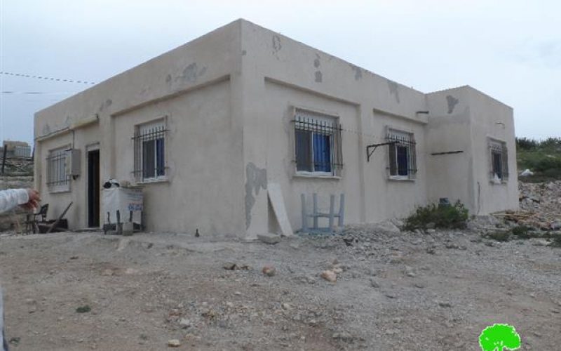 Stop-work  order on a residence in Battir  village