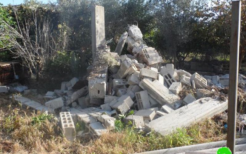 A residential room leveled in Shuwaika