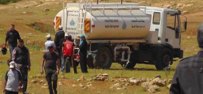 Confiscation of Mobile Water Tank in the Northern Jordan Valley