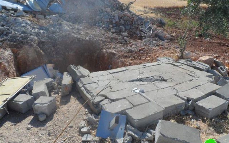 الاحتلال يستهدف خربة الطويل بالهدم للمرة الثانية خلال اقل من أسبوعين في محافظة نابلس
