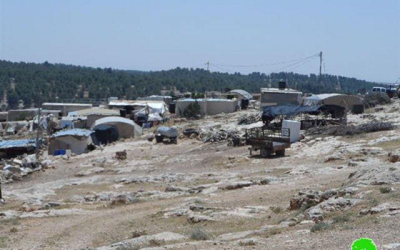 A whole community is threatened of demolition in Samu’- Hebron governorate