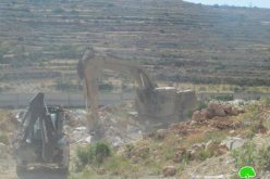 The Israeli occupation demolishes  different structures in Bethlehem