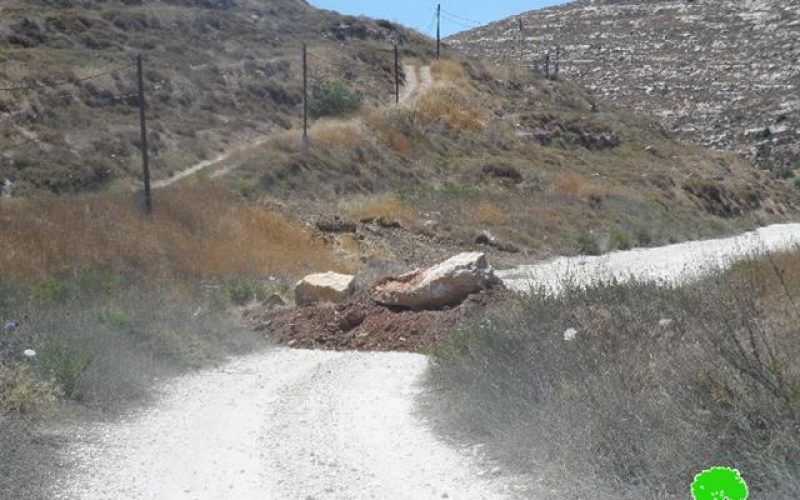 الاحتلال الإسرائيلي يعزز إغلاق مدخل قريوت الجنوبي