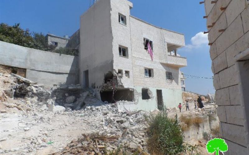 During a chase: the occupation demolishes a house in Qablan town- Nablus governorate