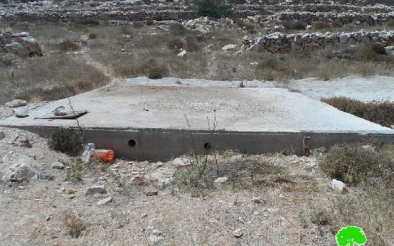 Stop work orders on water cisterns and an agricultural rood in Karmeh town