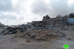 In the context of violations of Palestinian land and houses, The demolition of al-Rayyan farm and factory for dairy products in Hebron