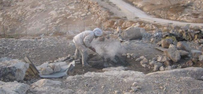 The Israeli occupation demolishes number of structures in Yatta