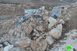 The Israeli occupation targets Khirbet al-Taweel with demolition again