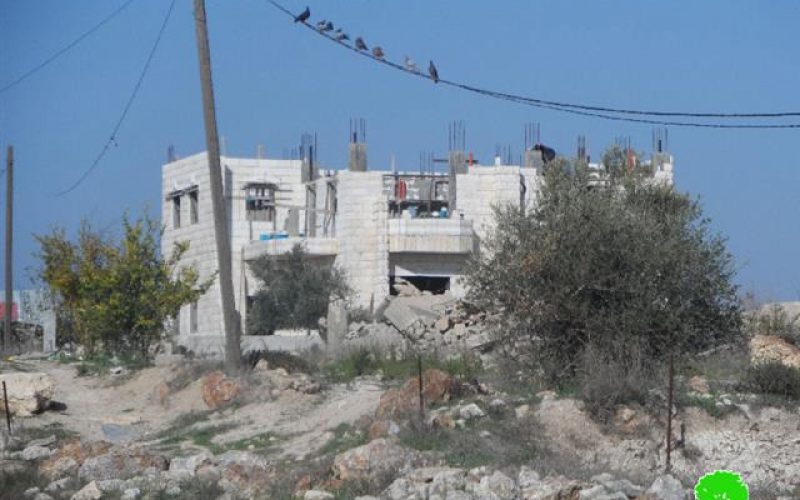 Stop-work orders on the Palestinian villages of al-Funduq and Jinsafut