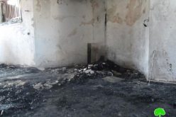 مستعمرون متطرفون يحرقون مسجد عثمان بن عفان في قرية المغير / محافظة رام الله