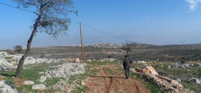 Demolition of  Retaining Walls in Qusra village , Nablus Governorate