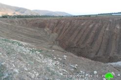The Israeli occupation demolishes a water pool in Jiftlik area