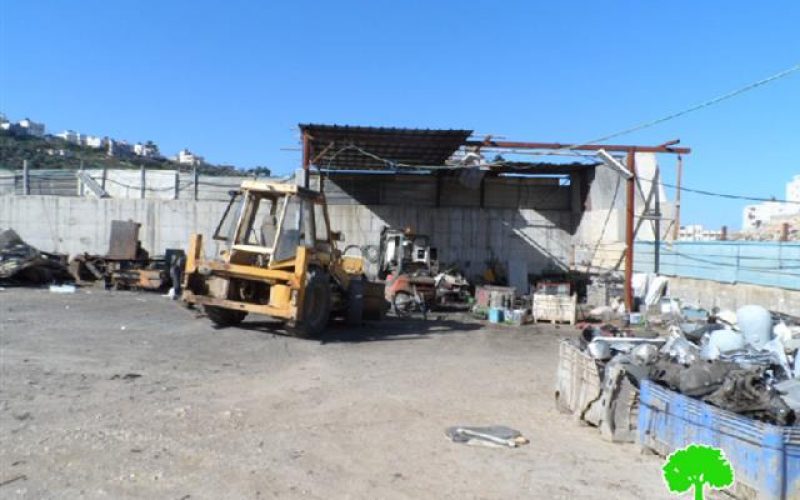 Stop-work orders on barracks in Idhna village in Hebron