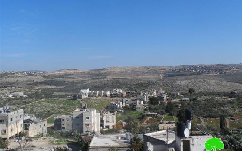 A military order banning any Palestinian construction in periphery of the apartheid wall surrounding the colonies of Beit Arye and Ofarim