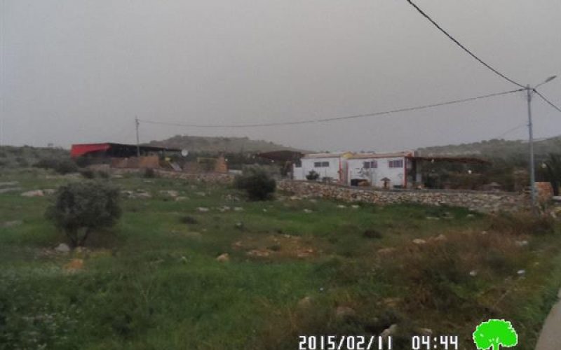 إخطار بوقف البناء في قرية شوفة / محافظة طولكرم