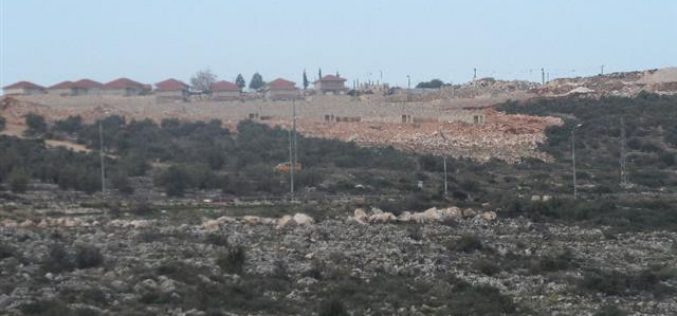 Bruchin colony evolves at the expense of the Palestinian village of Bruqin
