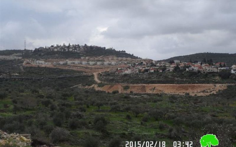 Building new colonial units and ravaging area in Kedumim colony
