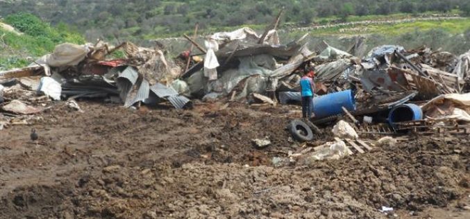 The Israeli occupation demolishes residential structure and a power grid in Jenin