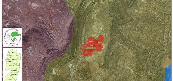 إخطارات بإخلاء أراضي في جورة الخيل شرق بلدة سعير / محافظة الخليل