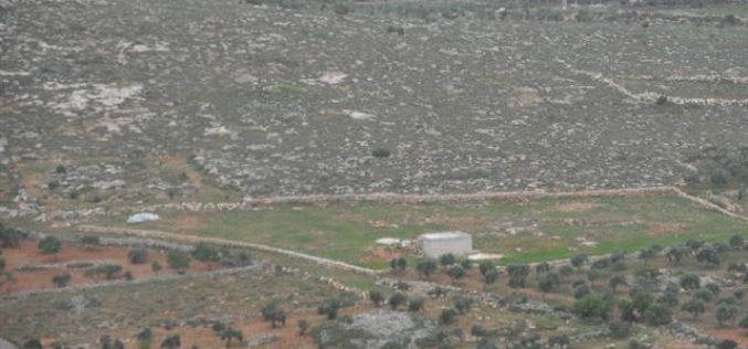 The Israeli occupation issues an evection order on lands in Qusra village