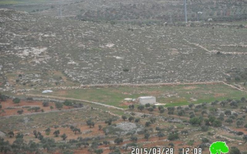 The Israeli occupation issues an evection order on lands in Qusra village