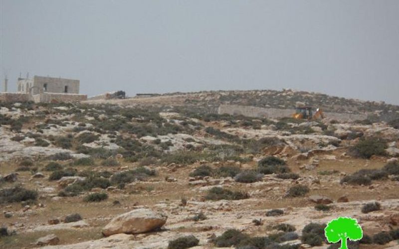 أعمال تجريف و بناء لإنشاء بؤر استعمارية جديدة في قرية كيسان / محافظة بيت لحم