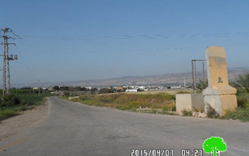 The Israeli occupation halts the opening of a agricultural road in Tubas