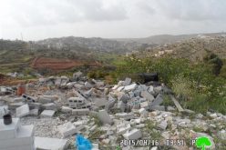 Demolishing of a industrial workshop in Silwad town