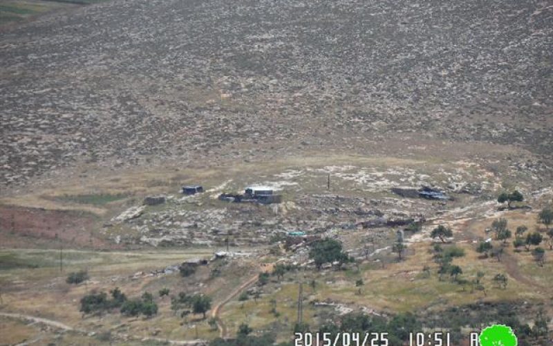 The Israeli occupation conducts military training in the Nablus area of Al-Taweel