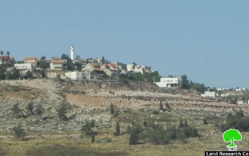 Shilo colony undergo expansion works at the expense of the Nablus village of Qaryut
