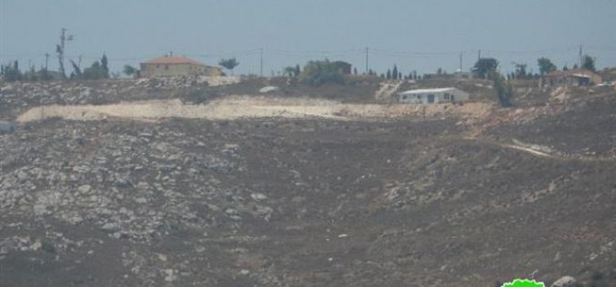 Colonists of Givat Ronen continue taking over lands from the Nablus village of Huwwara