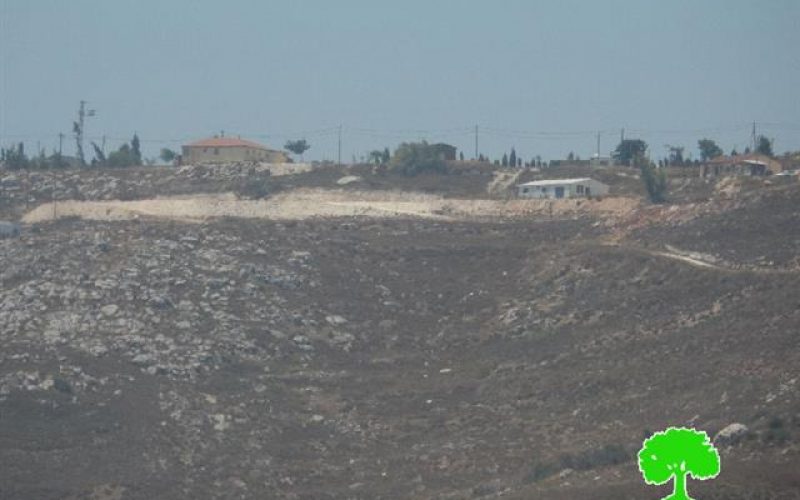 Colonists of Givat Ronen continue taking over lands from the Nablus village of Huwwara