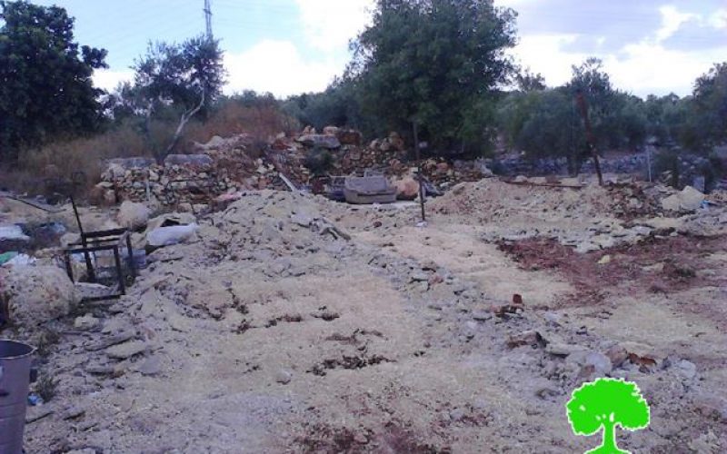 Demolition of a carwash in the Salfit village of Haris