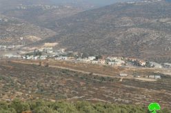 الاحتلال الاسرائيلي يوقف العمل في شق طريق زراعية في قرية ياسوف