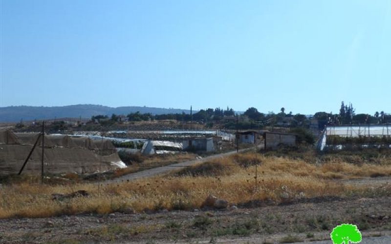 Extending the validity of a land grab on 15 dunums in the Nablus village of Aqraba