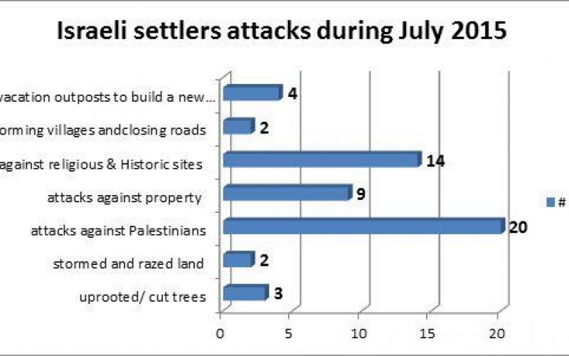 Israeli Violations in the Occupied Palestinian Territory – July 2015