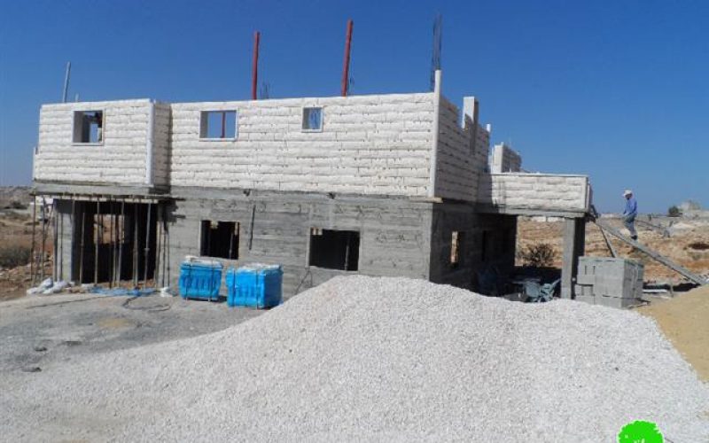 Stop-work order on a house in the Hebron town of Yatta