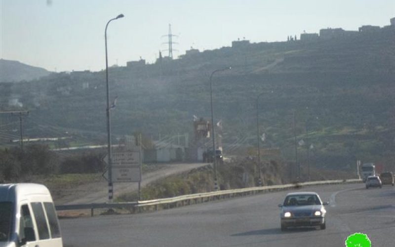 A new Israeli military base set up west Nablus city
